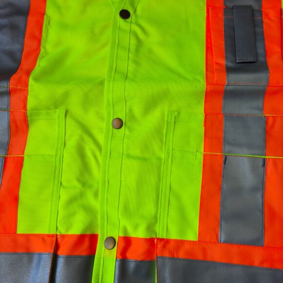 CONDOR surveyors 3M Premium HI VIS safety vests extra pockets size 5XL LOT OF 3 - Picture 2 of 13